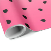 Cute Watermelon Seed Pink Cadeaupapier (Rol Hoek)