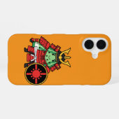 Cute Watermelon Shogun Samurai Warrior Illustratio iPhone 16 Hoesje (Achterkant horizontaal)
