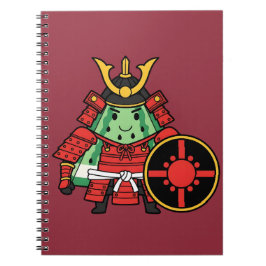 Cute Watermelon Shogun Samurai Warrior Illustratio Notitieboek