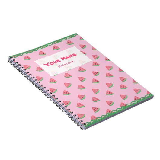 Cute Watermelon Slict Pattern-laptop Notitieboek (Rechterzijde)