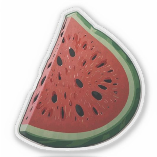 Cute Watermelon Sticker (Voorkant)