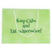Cute Watermelon Summer Personalized Gift Bag Groot Cadeauzakje (Achterkant)