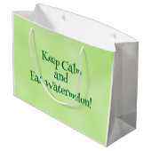 Cute Watermelon Summer Personalized Gift Bag Groot Cadeauzakje (Achterkant Gekanteld)