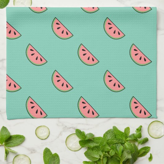 Cute Watermelons Motif Theedoek (Gevouwen)