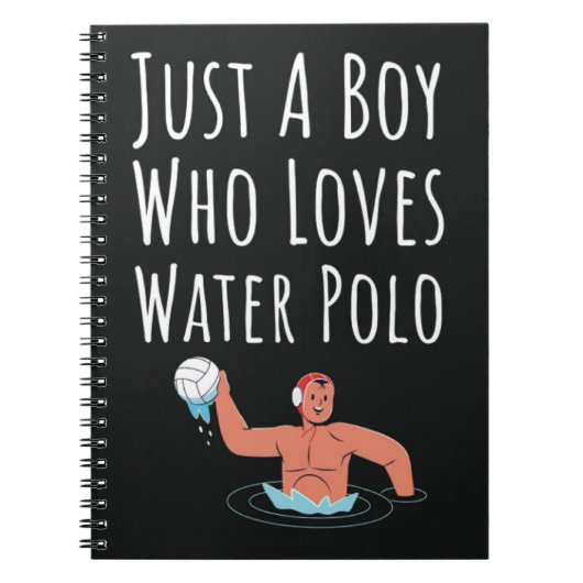 Cute Waterpolo Cadeaus Voor Jongens Voor Kinderen  Notitieboek (Voorkant)