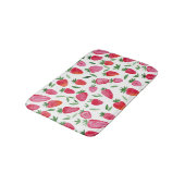 Cute waterverf aardbeien patroon Bath Mat (Gekanteld)