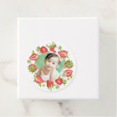 Cute Waterverf aardbery Berry eerste verjaardag in Bedankjes Labels (In situ)