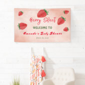 Cute Waterverf aardbery Berry Sweet Baby shower Spandoek (Insitu)