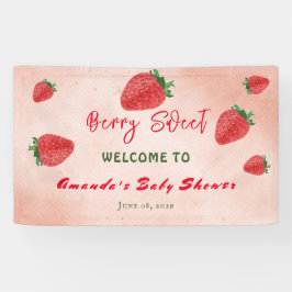Cute Waterverf aardbery Berry Sweet Baby shower Spandoek