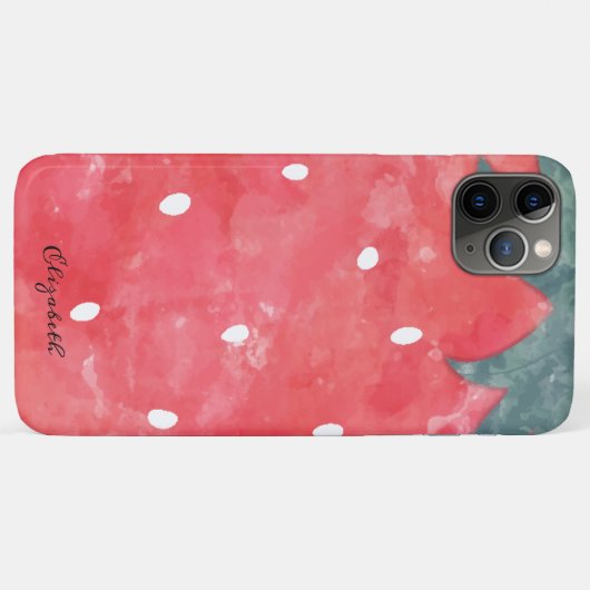 Cute Waterverf Aardbery Case-Mate iPhone Case (Achterkant (horizontaal))