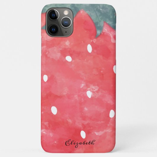 Cute Waterverf Aardbery Case-Mate iPhone Case (Achterkant)