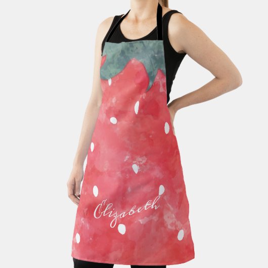 Cute Waterverf Aardbery Schort (Insitu)