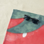 Cute Waterverf Aardbery Strandlaken (In situ)