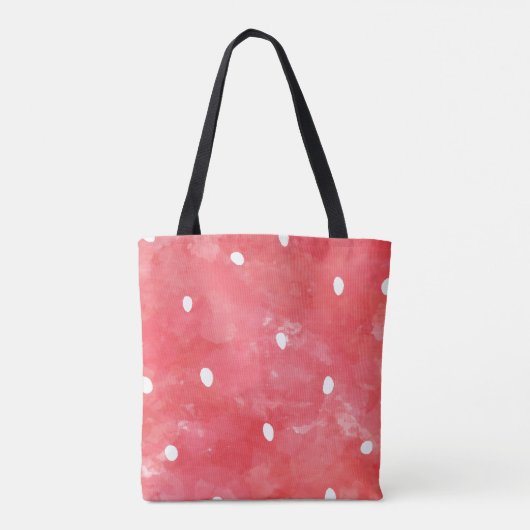 Cute Waterverf Aardbery Tote Bag (Achterkant)