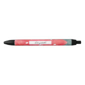 Cute Waterverf Aardbery Zwarte Inkt Pen (Voorkant)