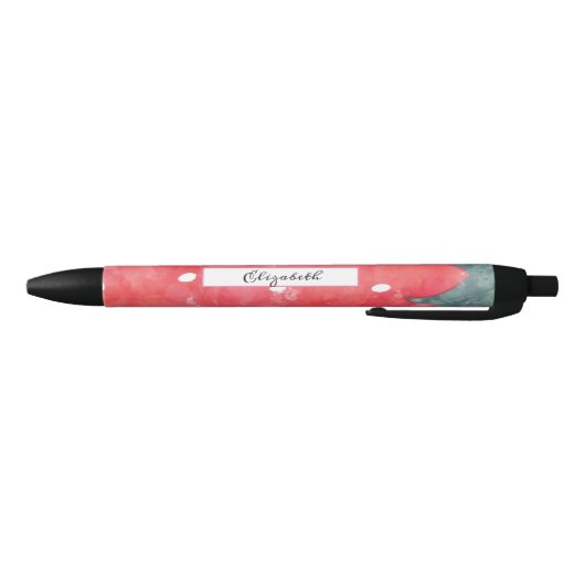 Cute Waterverf Aardbery Zwarte Inkt Pen (Bodem)