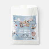Cute Waterverf Airplane Boy Birthday Party Bedankzakje (Voorkant)