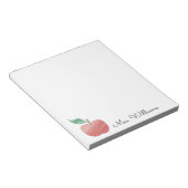 Cute Waterverf Apple Teacher Notitieblok (Schuin)