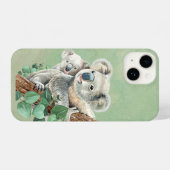 Cute Waterverf Australian Koala Beren Wildlife iPhone Hoesje (Achterkant horizontaal)