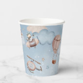 Cute Waterverf Aviation Boy Birthday Papieren Bekers (Achterkant)