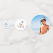 Cute Waterverf Axolotl Birthday Party Confetti (Voorkanten)