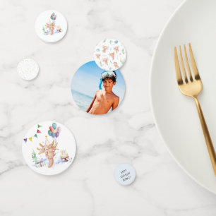 Cute Waterverf Axolotl Birthday Party Confetti