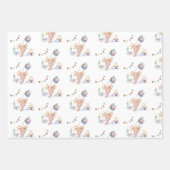 Cute Waterverf Axolotl Birthday Party Inpakpapier Vel (Voorkant)