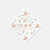 Cute Waterverf Axolotl Birthday Party Napkins Servet (Hoek)