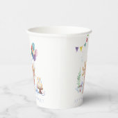 Cute Waterverf Axolotl Birthday Party Papieren Bekers (Rechts)