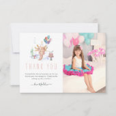 Cute Waterverf Axolotl Hartelijk dank Bedankkaart (Voorkant)