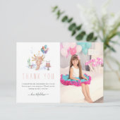 Cute Waterverf Axolotl Hartelijk dank Bedankkaart (Staand voorkant)