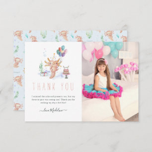 Cute Waterverf Axolotl Hartelijk dank Bedankkaart