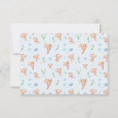 Cute Waterverf Axolotl Hartelijk dank Bedankkaart (Achterkant)