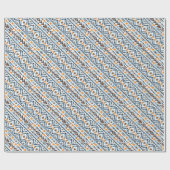 Cute waterverf aztec patroon cadeaupapier (Vlak)