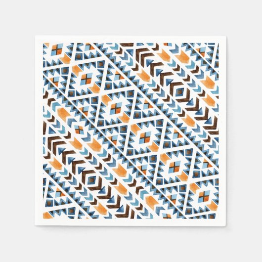 Cute waterverf aztec patroon servet (Voorkant)