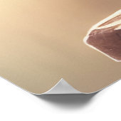 Cute waterverf baby beer cub poster (Hoek)