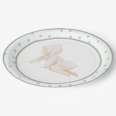 Cute Waterverf Baby Crawling Baby shower Papieren Bordje (Gekanteld)