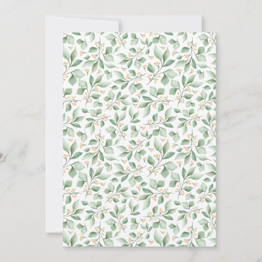 Cute Waterverf Baby Raccoon Woodland Baby shower Kaart (Achterkant)