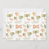 Cute Waterverf Baby Toys Baby shower Kaart (Achterkant)