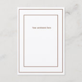 Cute Waterverf Beer Eenvoudig bedankt creditcard (Achterkant)