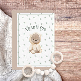 Cute Waterverf Beer Eenvoudig bedankt creditcard