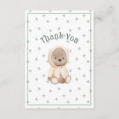 Cute Waterverf Beer Eenvoudig bedankt creditcard (Voorkant)