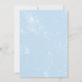 Cute Waterverf Blue Penguin Pilot Kaart (Achterkant)