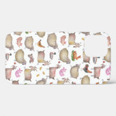 Cute Waterverf Boerderij Barn Animals Patroon Case-Mate iPhone Case (Achterkant (horizontaal))