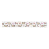 Cute Waterverf Boerderij Barn Animals Patroon Grosgrain Lint (Voorkant)