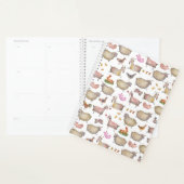 Cute Waterverf Boerderij Barn Animals Patroon Planner (Display)