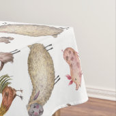 Cute Waterverf Boerderij Barn Animals Patroon Tafelkleed (Voorbeeld)