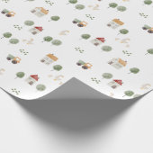 Cute Waterverf Boerderij Patroon Cadeaupapier (Hoek)