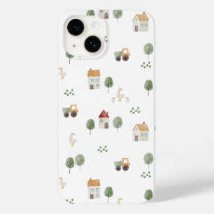 Cute Waterverf Boerderij Patroon Case-Mate iPhone 14 Hoesje