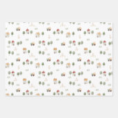 Cute Waterverf Boerderij Patroon Inpakpapier Vel (Voorkant 3)